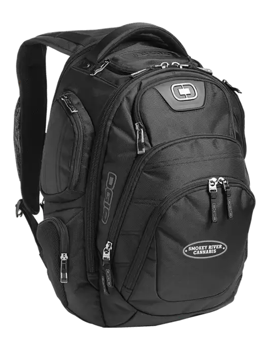 OGIO Black Stratagem Laptop Backpack w/Smokey River