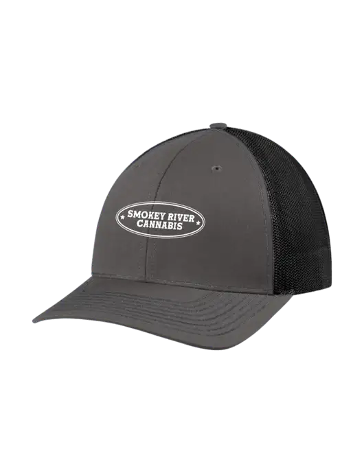 Richardson Adjustable Snapback Original 112 Trucker Cap Dark Grey w/Black Mesh w/Smokey River