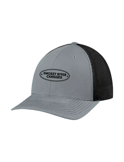 Richardson Adjustable Snapback Original 112 Trucker Cap Heather Grey w/Black Mesh w/Smokey River