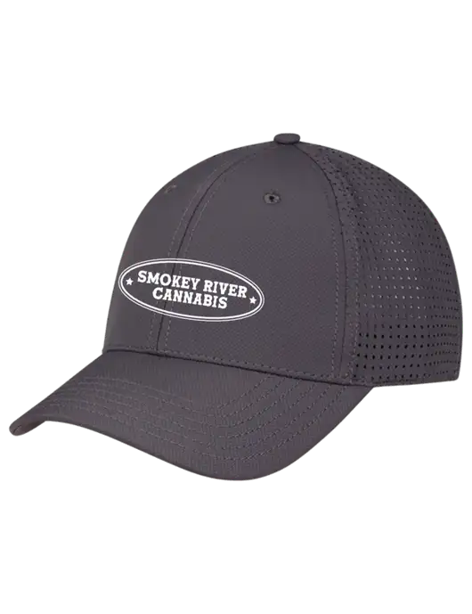 Charcoal Performance Stretchable Cap Hook & Loop w/Smokey River