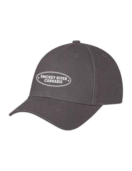 Medium Dark Grey Structured Soft Snap Closure Hook & Loop Cap w/Smokey River