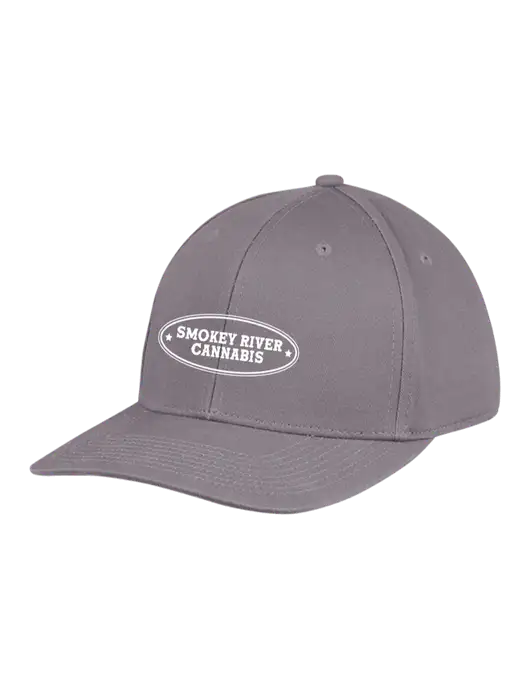 Premium Modern Structured Twill Charcoal Snapback Cap w/Smokey River
