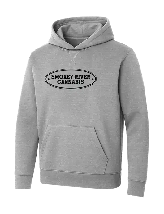 Allmade Granite Grey Heather Organic French Terry Pullover Hoodie w/Smokey River