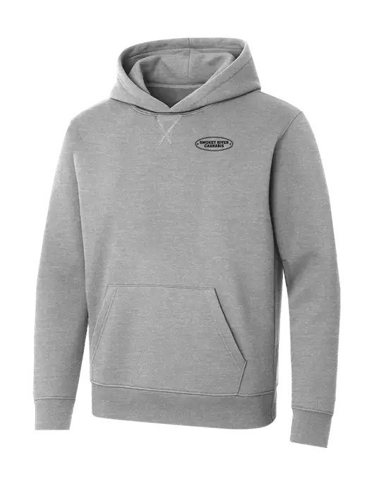 Allmade Granite Grey Heather Organic French Terry Pullover Hoodie w/Smokey River