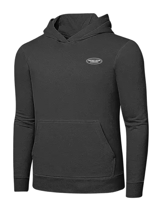 Charcoal 7.8 oz Ring Spun Hooded Sweatshirt w/Smokey River