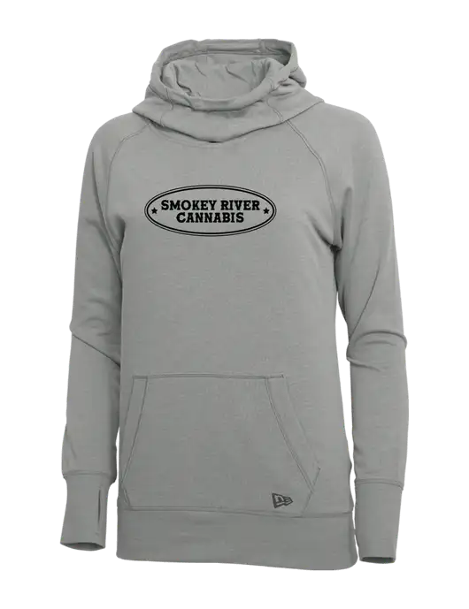 New Era Shadow Grey Heather Womens Tri-Blend Fleece Pullover Hoodie w/Smokey River