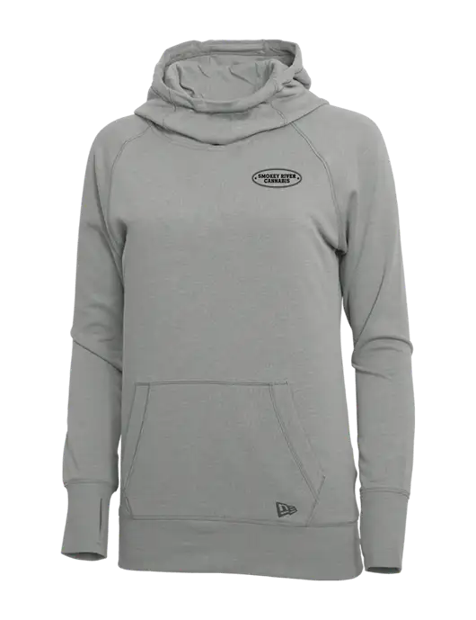 New Era Shadow Grey Heather Womens Tri-Blend Fleece Pullover Hoodie w/Smokey River