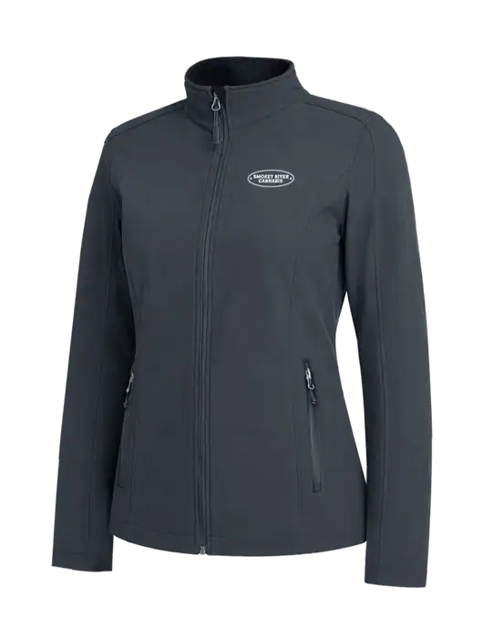 Charcoal Grey Womens Core Soft Shell Jacket w/Smokey River