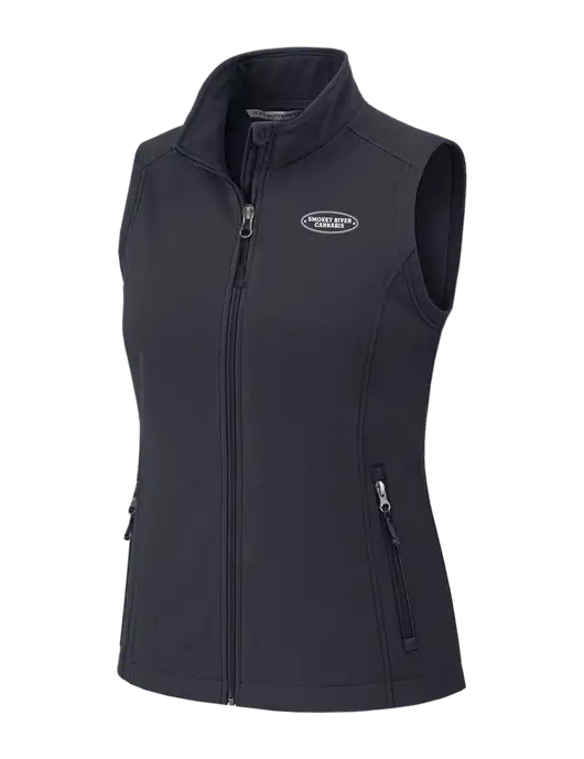 Charcoal Grey Womens Core Soft Shell Vest w/Smokey River