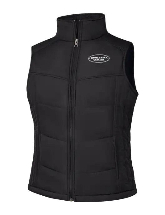 Womens Black/Black Vest w/Smokey River