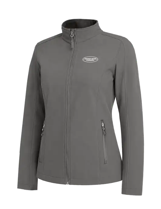 Medium Grey Womens Core Soft Shell Jacket w/Smokey River