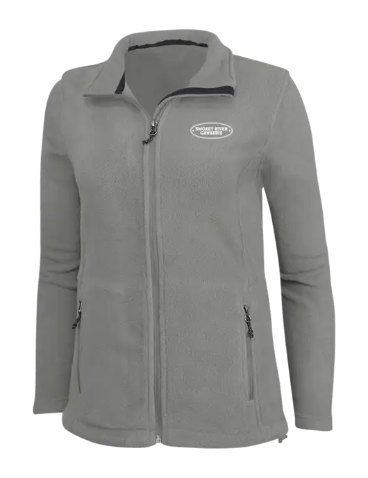 Womens Medium Grey Fleece Jacket w/Smokey River