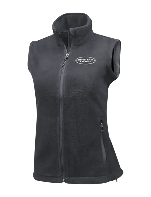 Medium Grey Womens Fleece Vest w/Smokey River