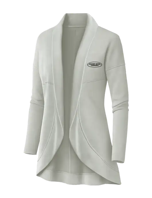 OGIO Ivory Snow Womens Luuma Cocoon Fleece w/Smokey River