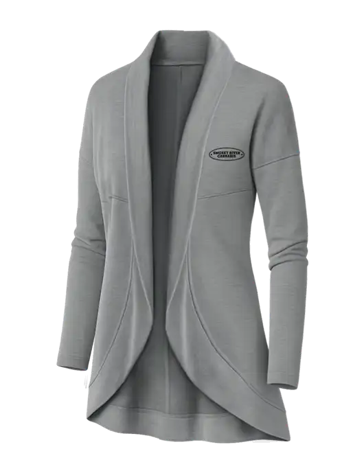 OGIO Light Grey Heather Womens Luuma Cocoon Fleece w/Smokey River