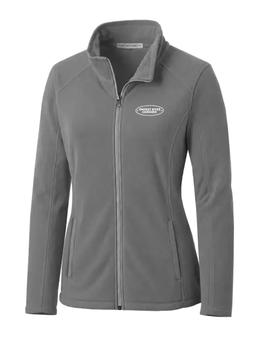 Medium Grey Womens Microfleece Jacket w/Smokey River