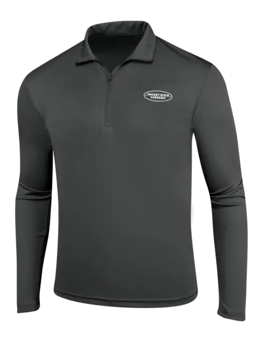 Dark Grey PosiCharge Competitor 1/4 Zip Pullover w/Smokey River