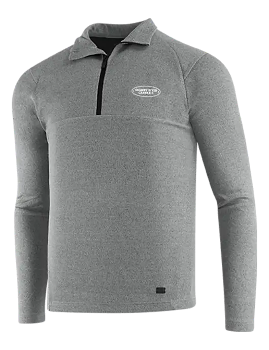 OGIO Petrol Grey Heather Transition 1/4 Zip Pullover w/Smokey River