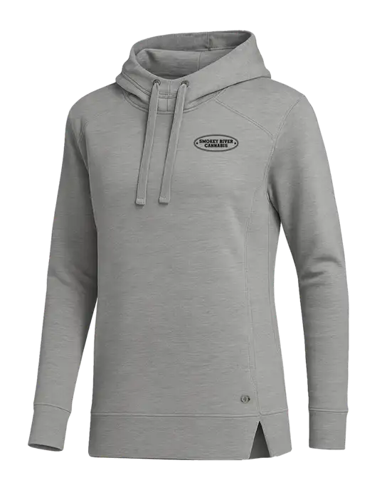 OGIO Heather Grey Womens Luuma Pullover Fleece Hoodie w/Smokey River
